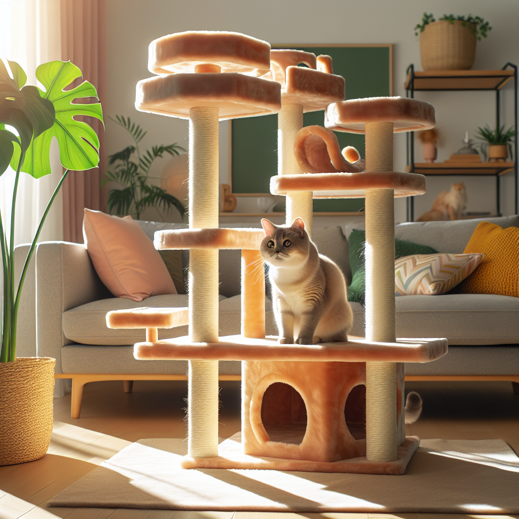 Deluxe Cat Tree with Multi-Level Platforms