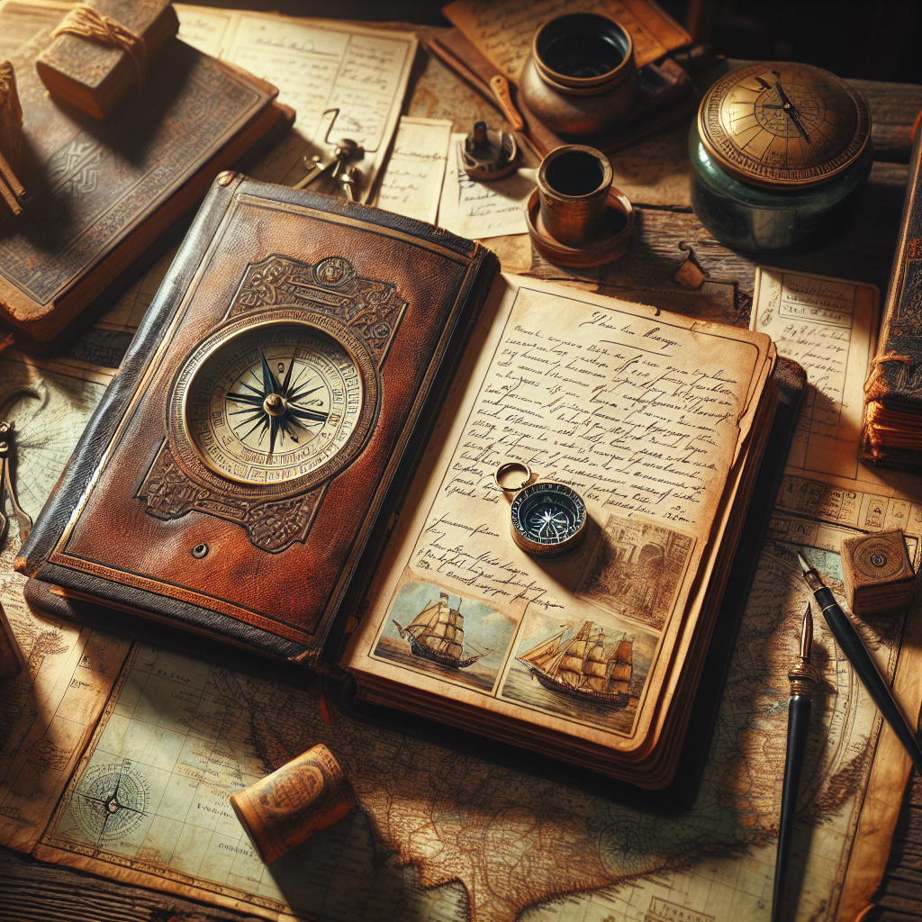 Chronicles of Time: A Vintage Travel Journal