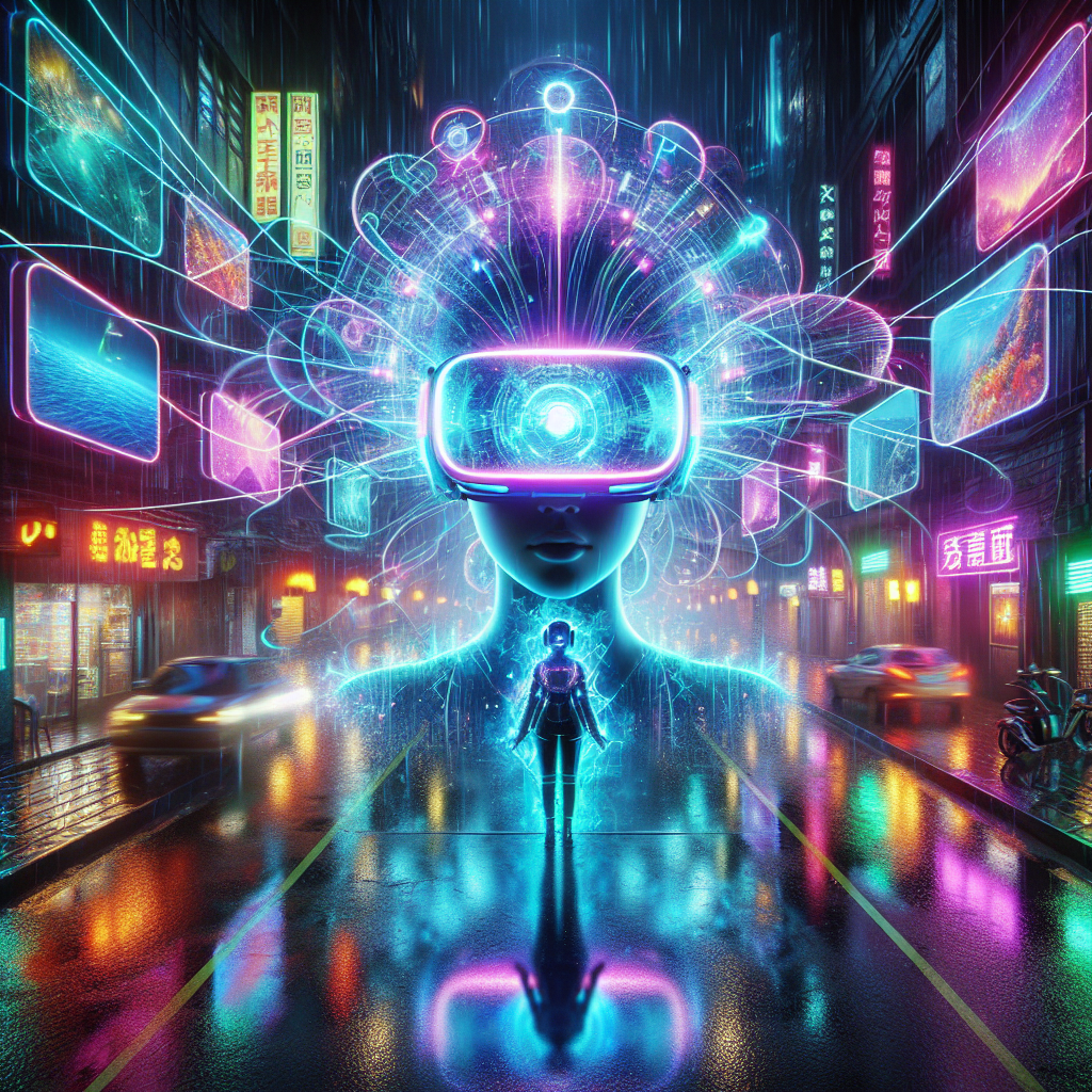 Neon Dreamscape VR Helmet